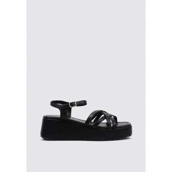 Sandalia con cuña Limma La Pelosa mujer color negro, talla 37