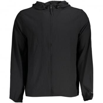 Calvin Klein Men's Black Breathable Hooded Sports Jacket - Size M