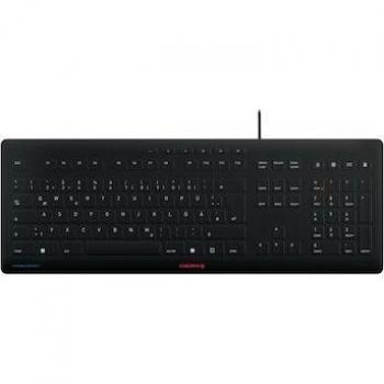 Teclado CHERRY STREAM PROTECT USB QWERTZ Alemán Negro con membrana protectora de alta calidad