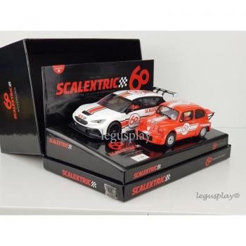 Scalextric C10258S500 60 Aniversario Abarth 1000 + Cupra TCR Set Coches Slot 1/32