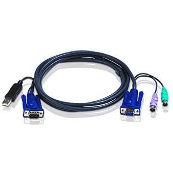 ATEN 3.0m USB KVM Cable PC to PS/2 Switch