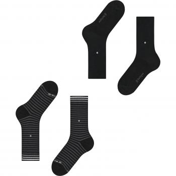 Burlington Everyday Stripe Men's Socks, 2-Pack - Cotton, One Size