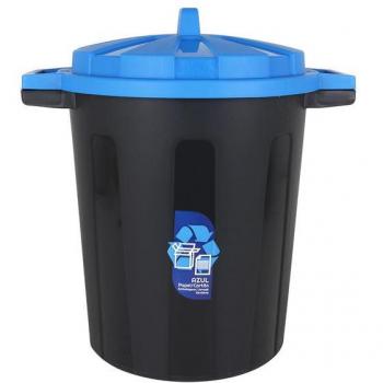 Cubo de Basura con Tapa 35L Negro