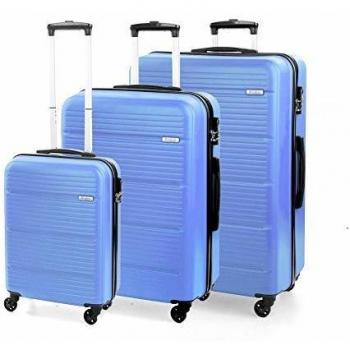MODO by Roncato Set De 3 Maletas Rigida 4 Ruedas Jump, 104 70.5 38 Lt - 76x51x30 66x46x26 55x40x20 cm, Ligero Organización Interna, Garantia 2 Anos