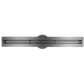 Canal de Ducha FlexM03 de Acero Inoxidable Gunmetal - Longitud Seleccionable 600mm con Sifón y Filtro de Olores