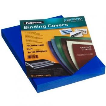 Fellowes 5476901 - Portadas para encuadernar de polipropileno, A4, azul