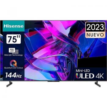 Hisense 75U7KQ 75 Mini LED Ultra HD 4K HDR10+ Smart TV con Inteligencia Artificial y Wifi Antracita