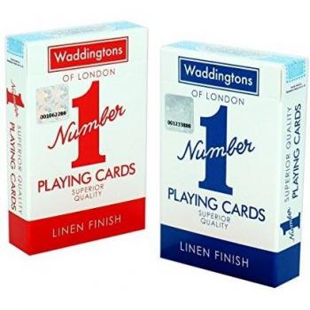Paquete Doble clásico Rojo y Azul Waddingtons número 1