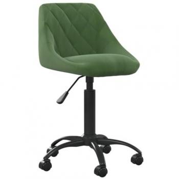 Silla de oficina de terciopelo verde oscuro, tipo: silla de oficina, características: terciopelo, color verde oscuro, diseño confortante, ajustable, adecuada para estudio y escritorio