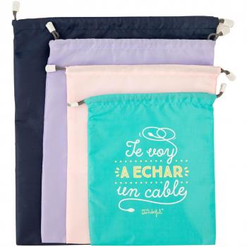 Mr Wonderful WOA08514ES Pack de bolsas bonitas para viajar