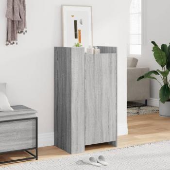 Zapatero gris Sonoma 52x37,5x100 cm madera multicapa