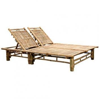 2-Person Sun Lounger Bamboo