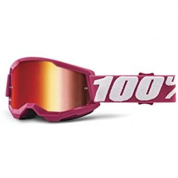 Gafas de Cross 100% Strata 2 Goggle Fletcher Niño Rosas, 5003200006, MX, Multicolor, Talla única