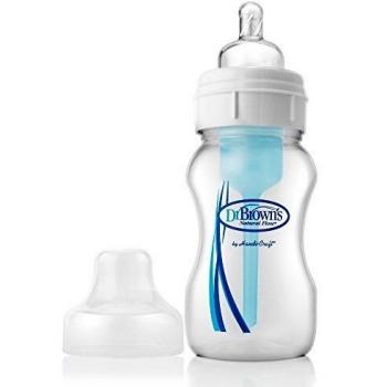 Dr. Browns DRB-PP-455DE - Biberón anticólico, 270 ml, sin BPA, transparente