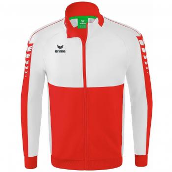 Erima Six Wings Worker Jacket - Men's Red Zip Sweatshirt