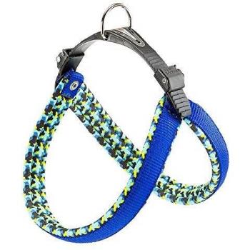 Arnés para Perros Ferplast Agila Fantasy 4 Azul, Acolchado Suave, Talla Mediana (44-52 cm), Sistema de Desenganche Rápido