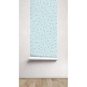 Papel Pintado Infantil Constelaciones Azules - Rollo 55 x 300 cm