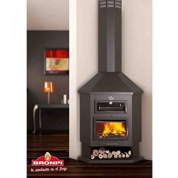 CHIMENEA CON HORNO BRONPI MODELO EBRO RINCON