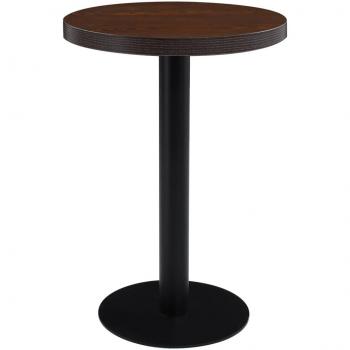 vidaXL Bistro Table Dark Brown 60 cm MDF