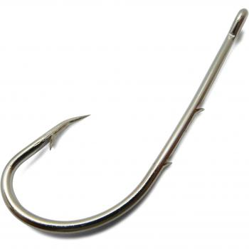 Freefisher 3306/0 - Pack de 100 anzuelos para pesca, color plateado, tamaño 6/0