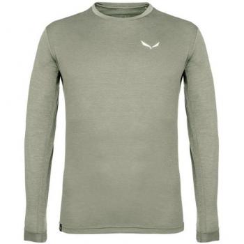 Salewa Camiseta Manga Larga Puez Melange Dryton Verde Pálido - S