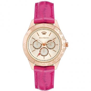 Juicy Couture Women's Watch JC1220RGPK - 38mm Transparent Pink