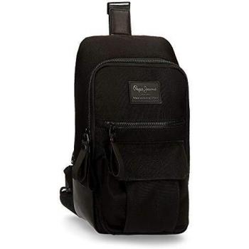 Movom Denton Bandolera Cruzada Negro 18x35x9 cms Poliéster Reciclado