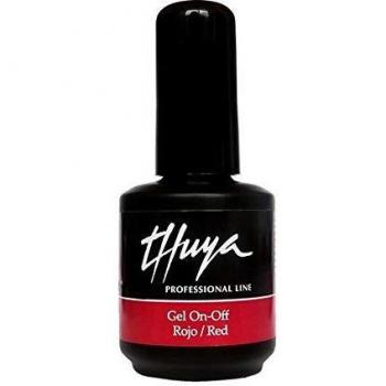 Thuya On-Off, Esmalte de Gel de Uñas, Tono Rojo - 14 ml.