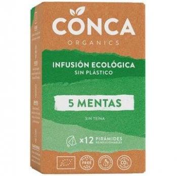 Infusión de Menta Ecológica - Conca Organics 5 Mentas Infusión Eco 12uds