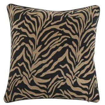 Cojín Decorativo Home Esprit Negro y Dorado 45 x 15 x 45 cm