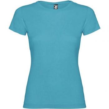 ROLY - JAMAICA Camiseta de Mujer Entallada Manga Corta 100% Algodón Cuello Acanalado