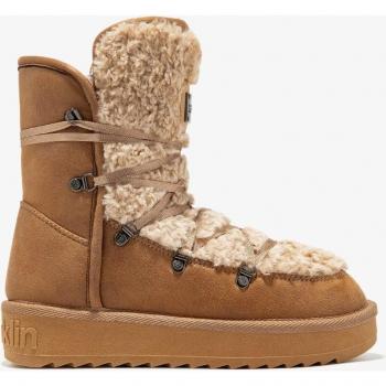 Botas Australianas de Mujer con Forro de Pelo Nordic Fur en Marrón Claro D.Franklin