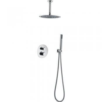 Conjunto de ducha empotrado termostático Imex Top cromado
