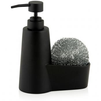 Dispensador polir con estropajo 14.5x7x18.5cm cc70059 andrea house