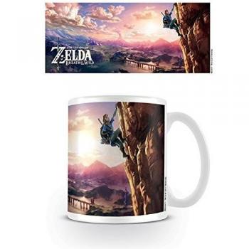 La Leyenda de Zelda: aliento de la Wild la Climb taza de cerámica, multicolor
