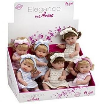 Arias 33 cm elegance Natal modelos surtidos muñeca en un expositor