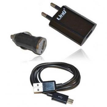 Kit Cargador 3 en 1 para Casa y Coche USB Micro USB Tc301s