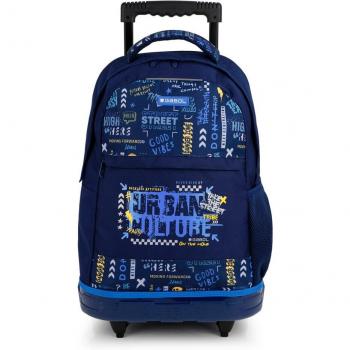 Mochila con ruedas Gabol SKULL azul e impermeable