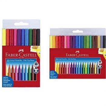 Estuche 20 Rotuladores Grip Faber-Castell