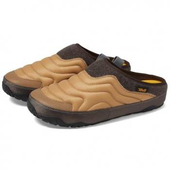 Teva Men's Reember Terrain Padded Mule Slippers - Honey Brown - Size 10 UK