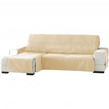 Eysa Zoco - Funda para chaise longue, izquierda, vista frontal, 240 cm, Beige