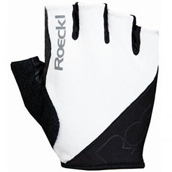 Roeckl Bologna Summer Cycling Gloves Dedos Cortos Blanco/Negro Bologna Guantes de Ciclismo de Verano Dedo Corto Negro, tamaño:11