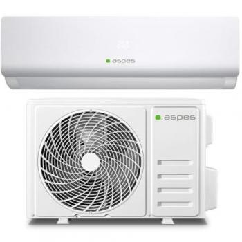 Aire Acondicionado Split Aspes AAAS2400W, 24000 BTU, Bomba de Calor, Temporizador, Eficiencia Energética A++