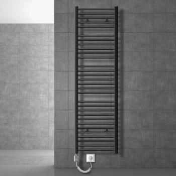 Radiador Toallero Eléctrico Sahara 500 x 1800 mm Antracita Recto con Conexión Lateral 1200W