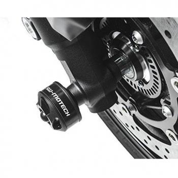 SW-MOTECH - Kit de tope anticaidas para el eje delantero Negro. Yamaha MT-09/Tracer
