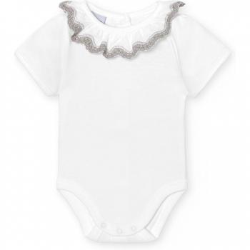 BABIDÚ - Pack de 2 bodys cuello volante bolillo