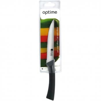Jomafe Optime - Cuchillo para carne 12 cm, color gris y negro