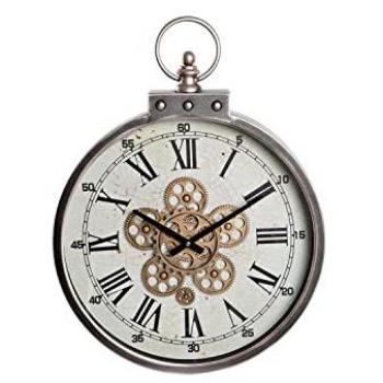 Reloj de Pared DKD Home Decor Movimiento Negro Gris Hierro 46 x 6 x 60 cm