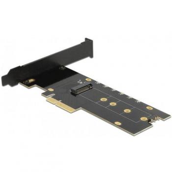 Tarjeta PCI Express x4 a 1 x NVMe M.2 Key M interno con disipador de calor e iluminación LED RGB Delock 89013