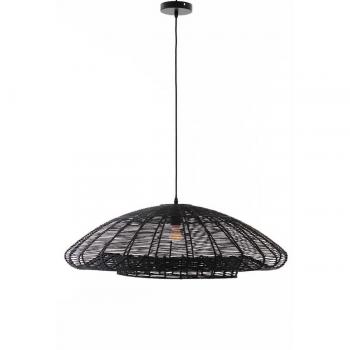 Lámpara de techo interior ALBA BLACK 80CM Fibra Natural